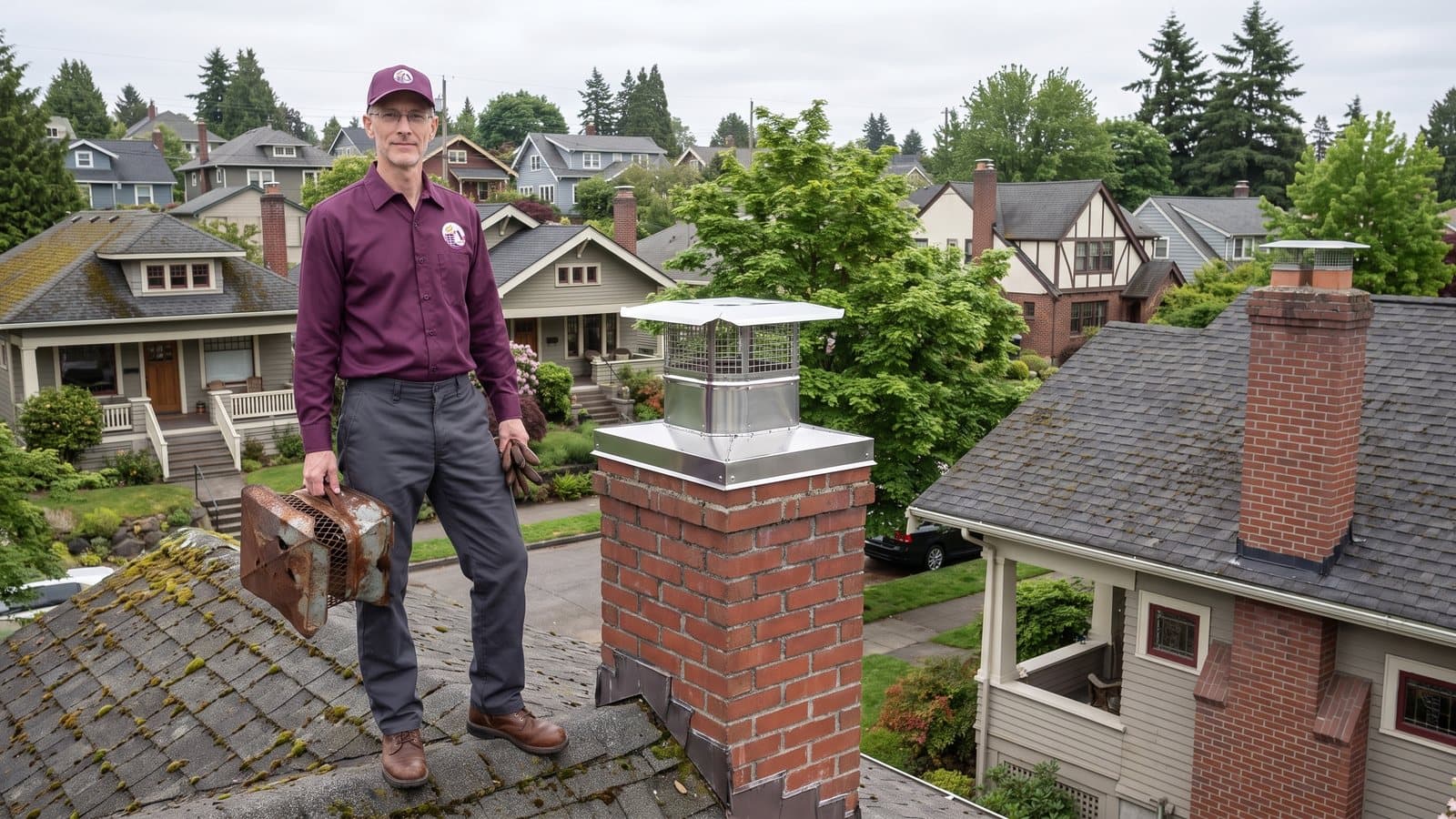 Why a Seattle Chimney Needs a Cap: Rain, Wind, Debris and Sparks