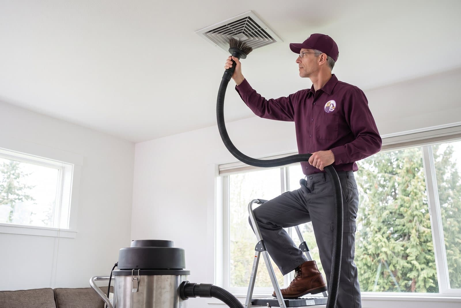 Residential air duct cleaning