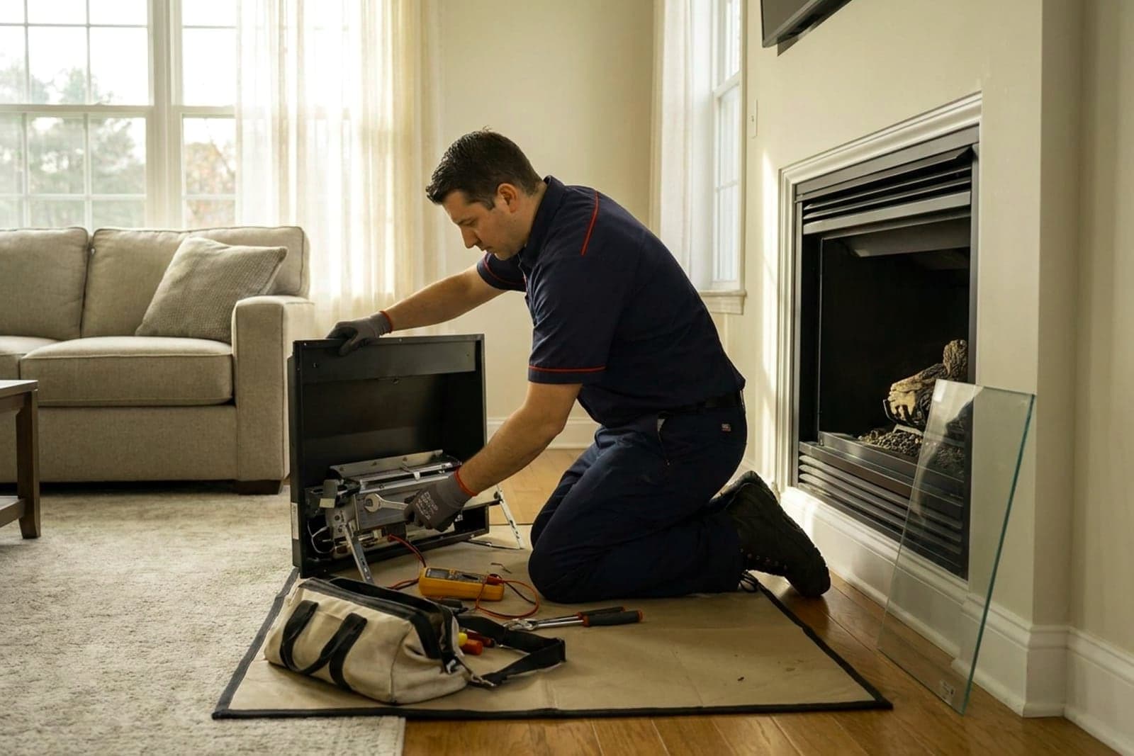 Gas Fireplace Service in Washington — gas fireplace service and tune-up